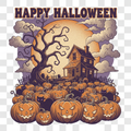 Vintage Pumpkin Patch DTF Transfer design