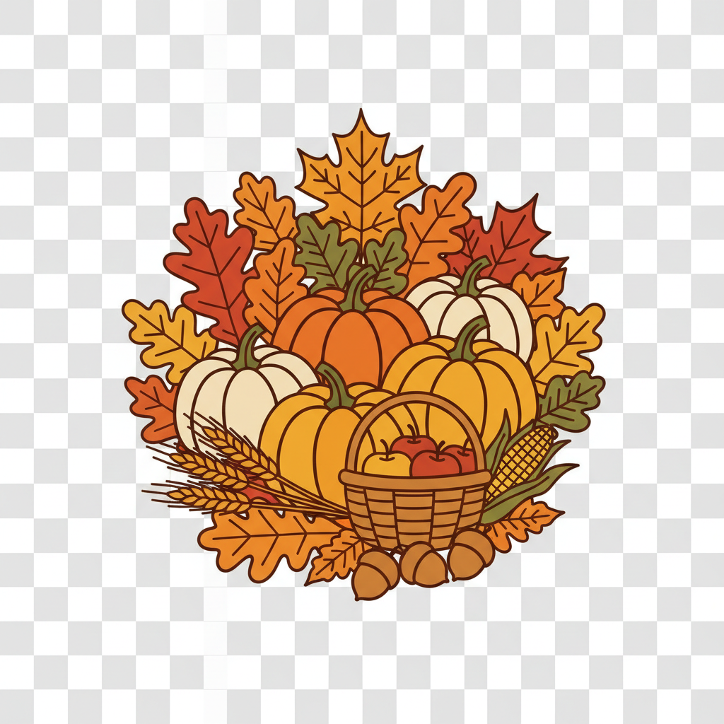 Fall Harvest DTF Transfer design