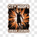 Basketball Dunk DTF Transfer design
