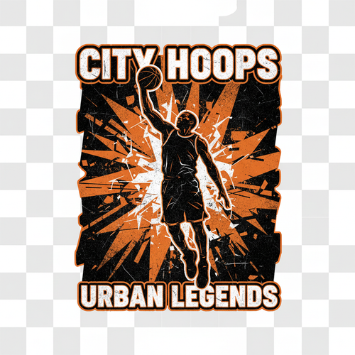 Basketball Dunk DTF Transfer design